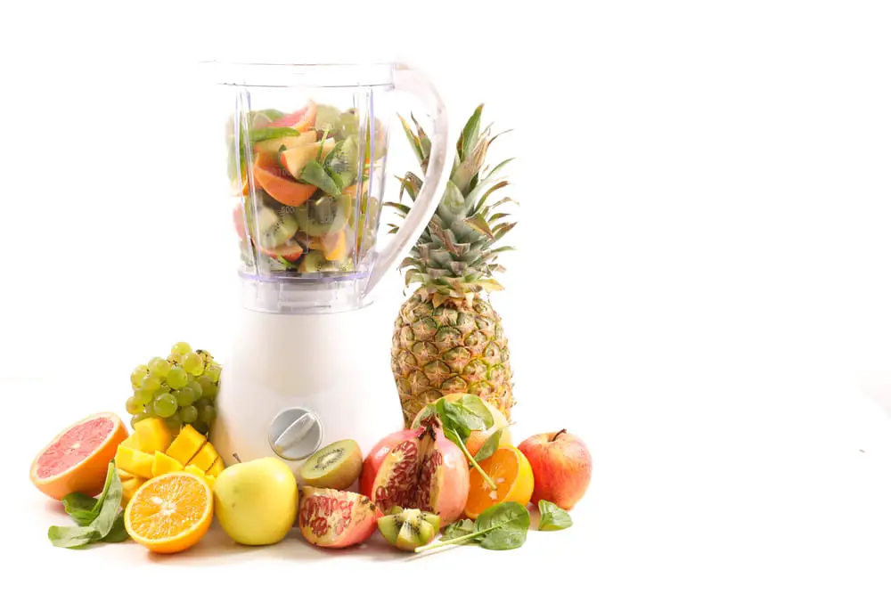 blender with whole fruit