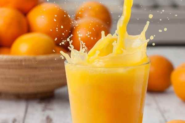 orange juice in Ninja blender