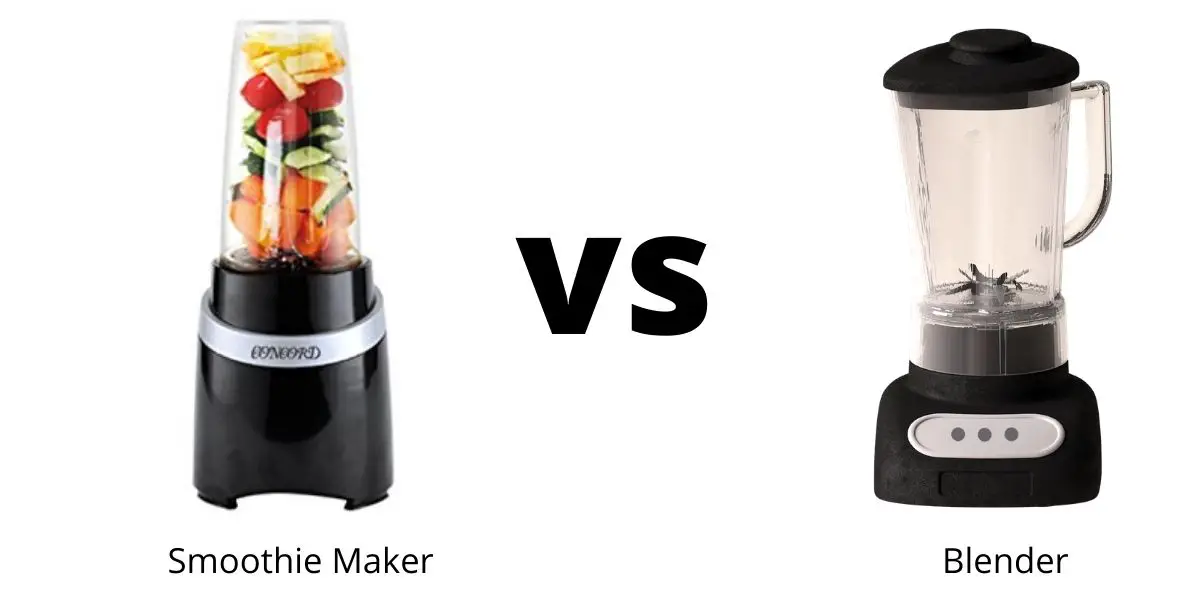 difference between blender and smoothie maker