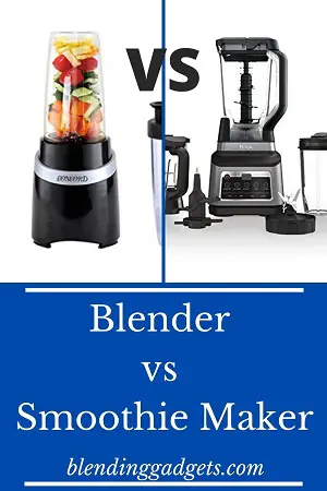 battle between blender and smoothie maker