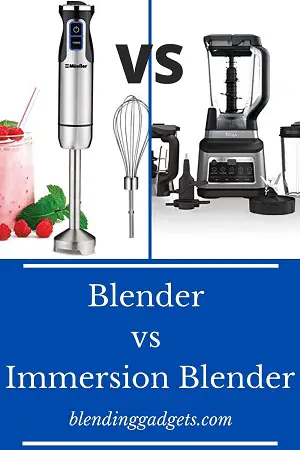 how do immersion blender and blender differ
