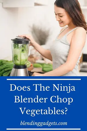 ninja blender to chop vegetables