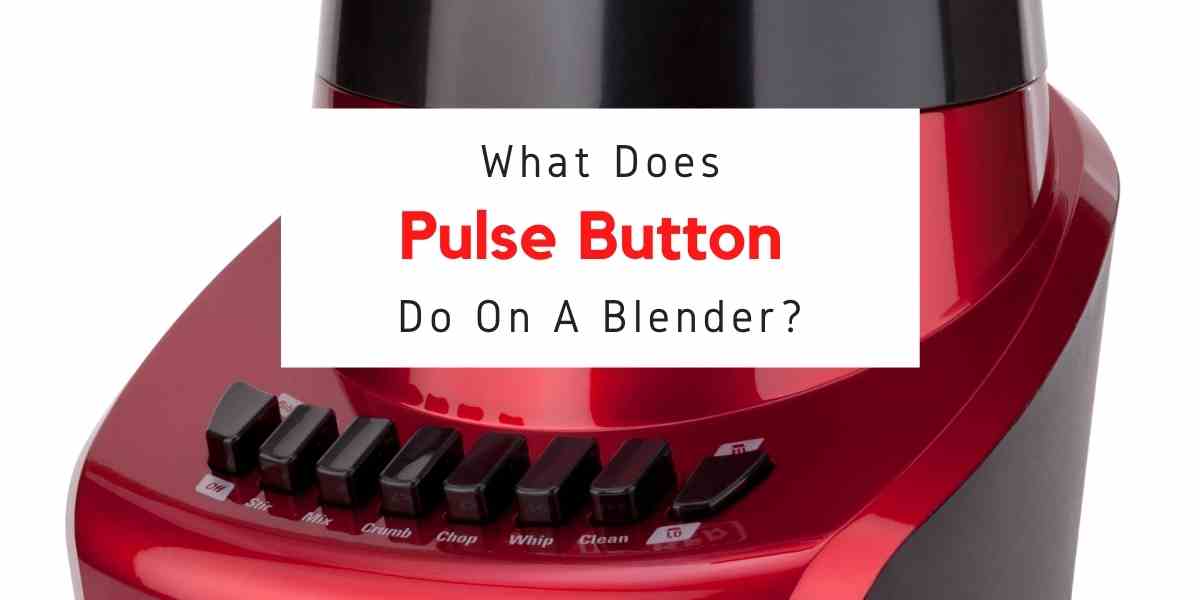 what does the pulse button do on a blender