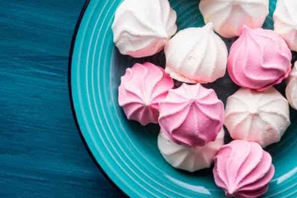 meringue in a plate