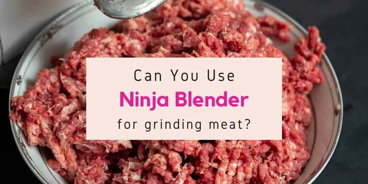 can you use a Ninja blender to grind meat
