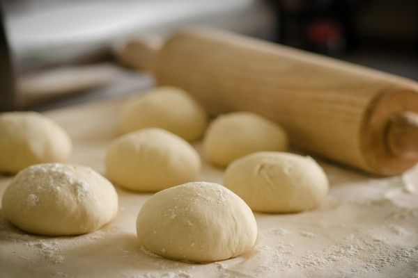 preparing bread dough in Ninja blender