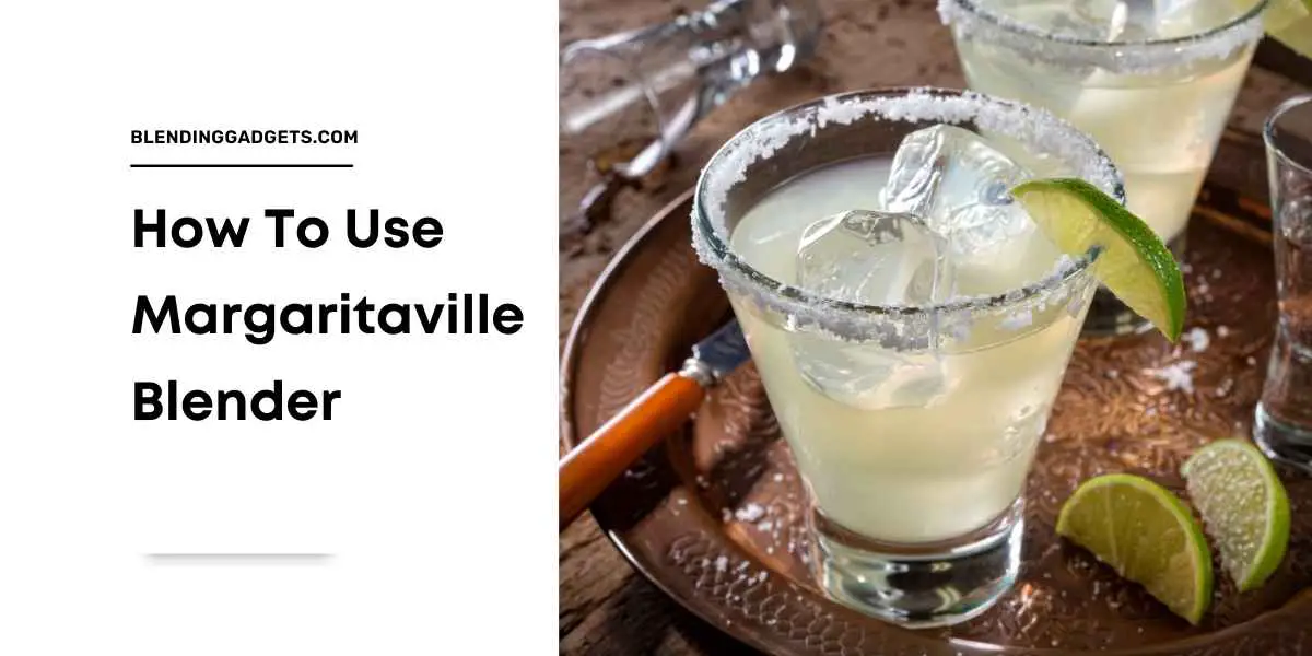 how to use margaritaville machine