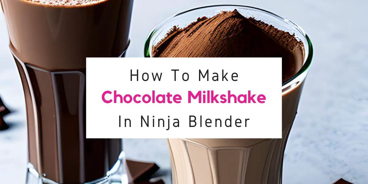 how to make chocolate milkshake in ninja blender