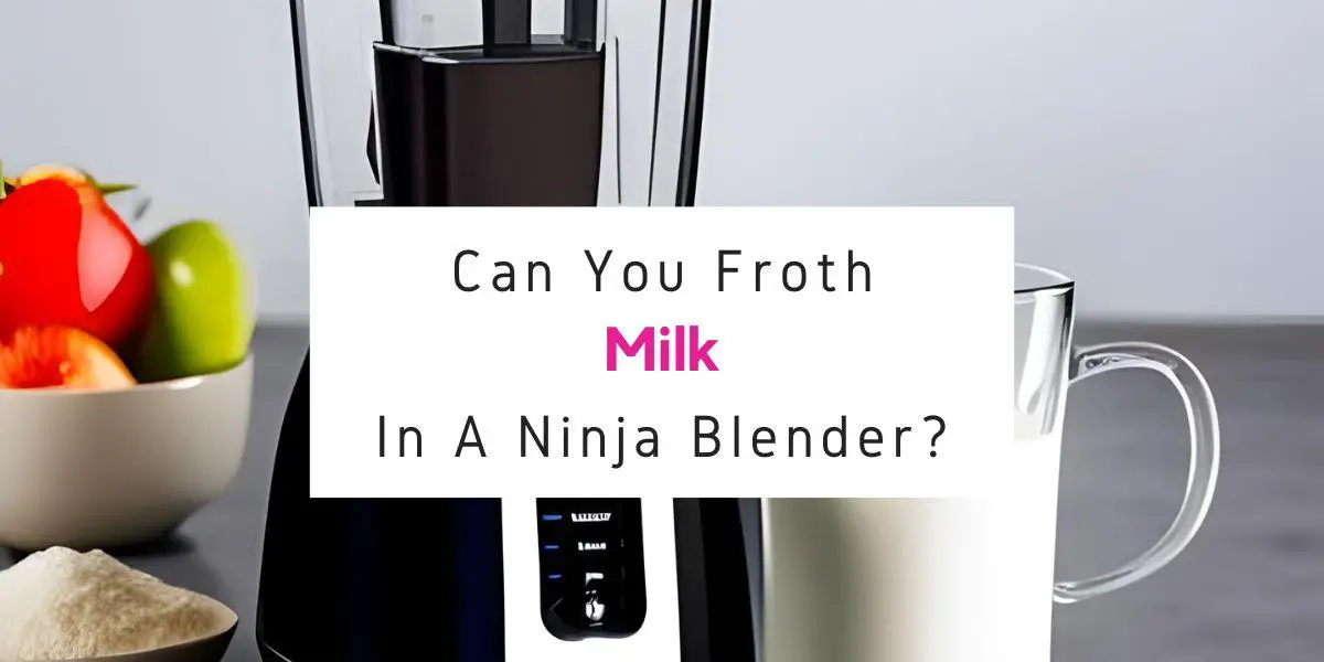 can you froth milk in Ninja blender