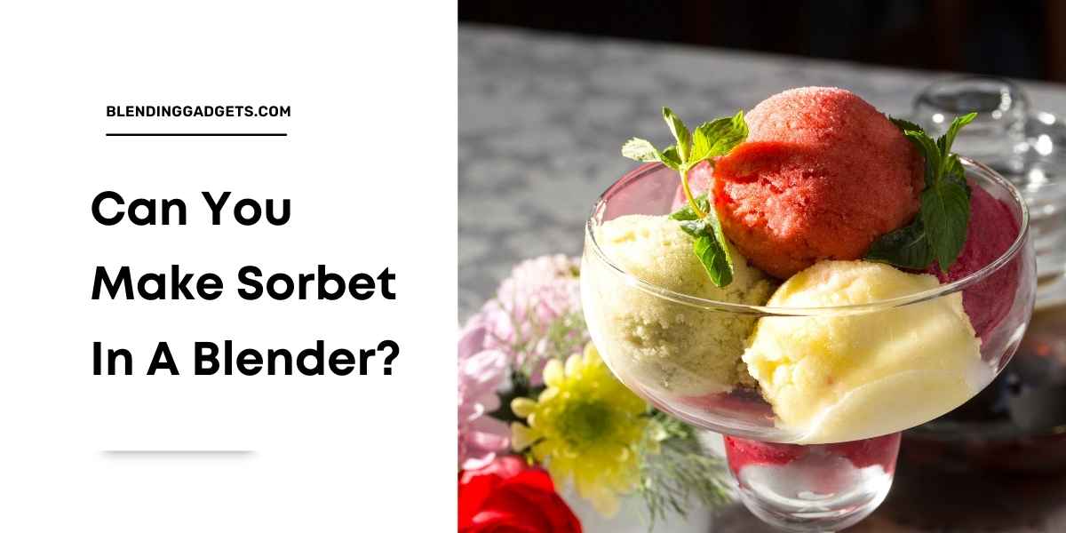 how to make sorbet in blender