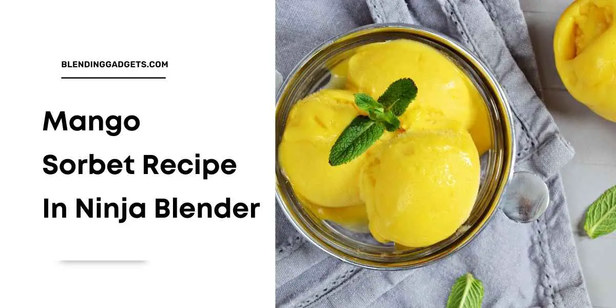 how to make mango sorbet in ninja blender