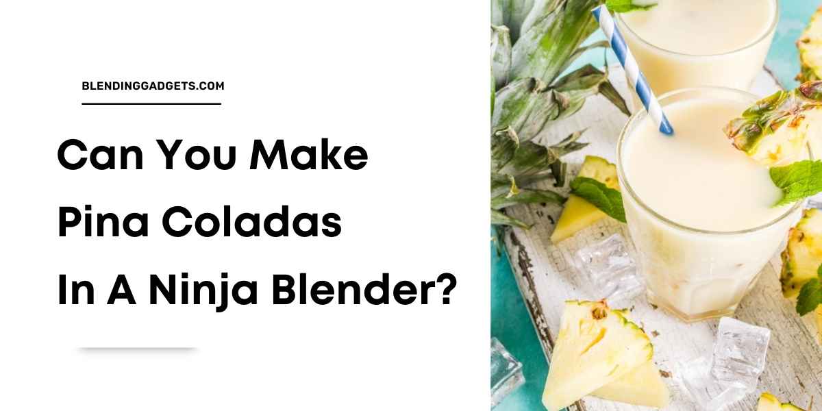 can you make pina coladas in ninja blender