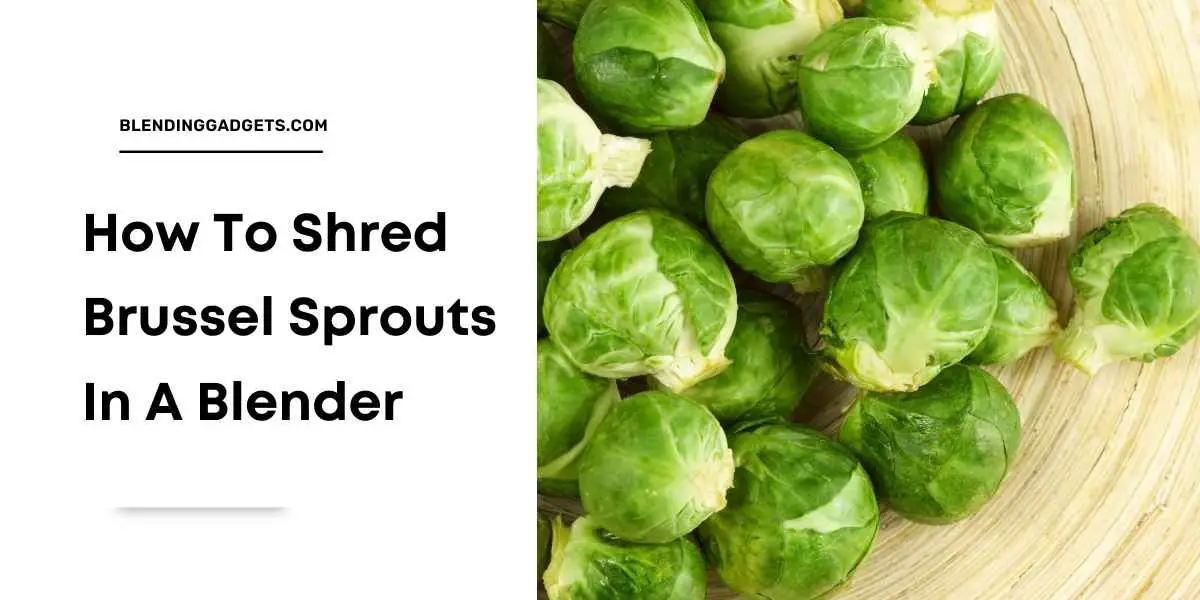 can you shred brussel sprouts in a blender