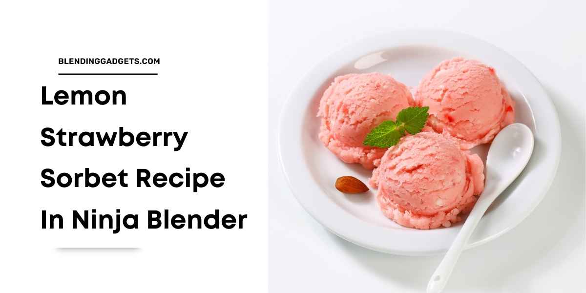 ninja blender strawberry lemon sorbet recipe